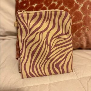 Dagne Dover Zebra Print Pouch